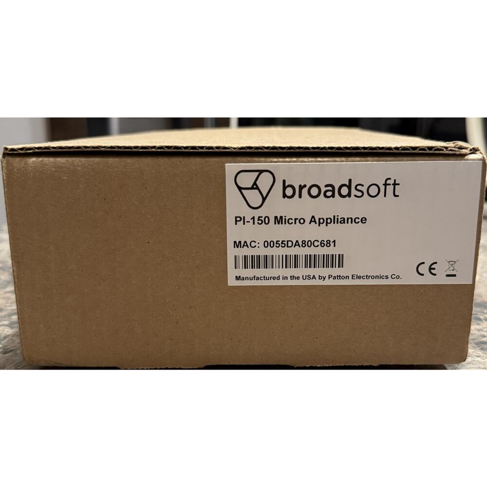Broadsoft PI-150 Micro Appliance New In Box w/ Power Supply & Cat5e Cable